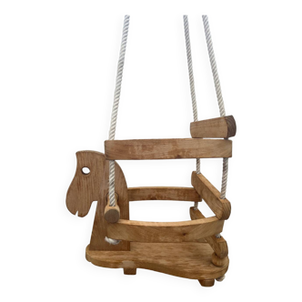 Wooden children's swing
