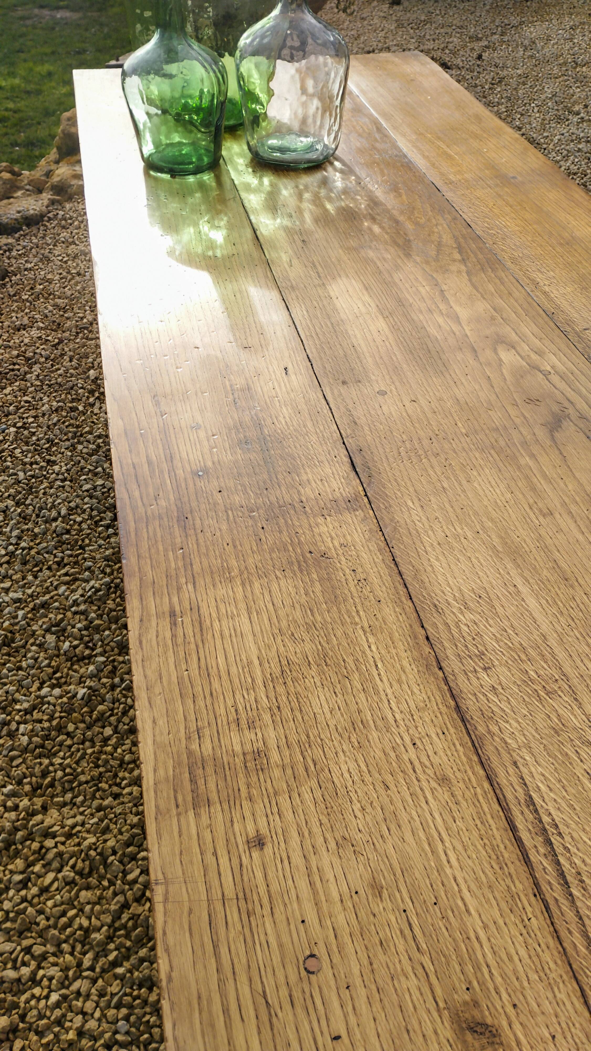 Farm table in sold oak