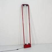 Red floor lamp by Gian N. Gigante for Zerbetto, 1980