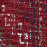 Red wool tribal runner rug long handmade oriental wool carpet rug 61x190cm