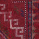 Red wool tribal runner rug long handmade oriental wool carpet rug 61x190cm
