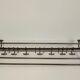 Brass wall coat rack