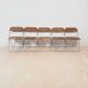 Ensemble de 5 chaises « Plia » par Giancarlo Piretti pour Castelli