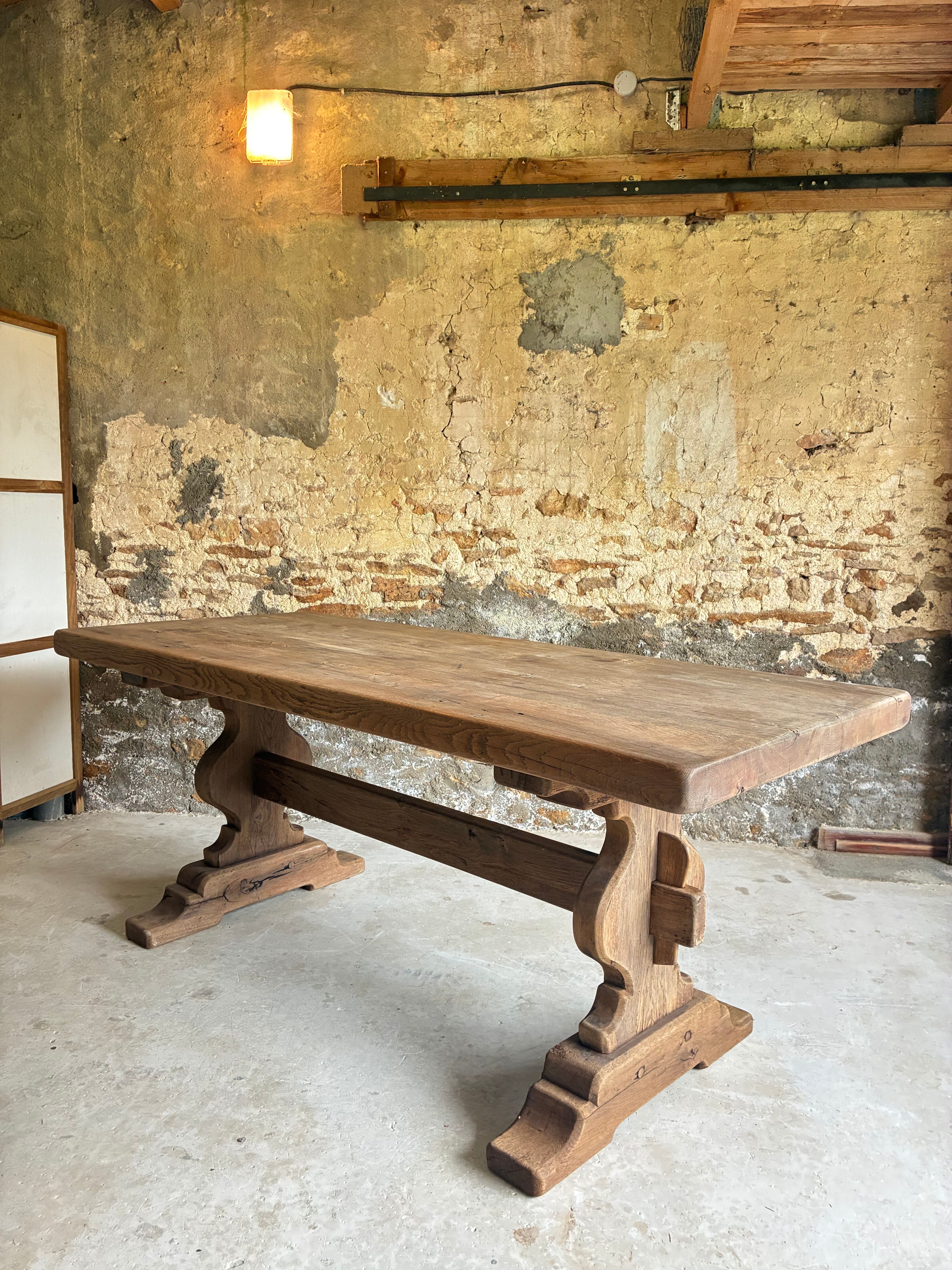 Monastery style farmhouse table