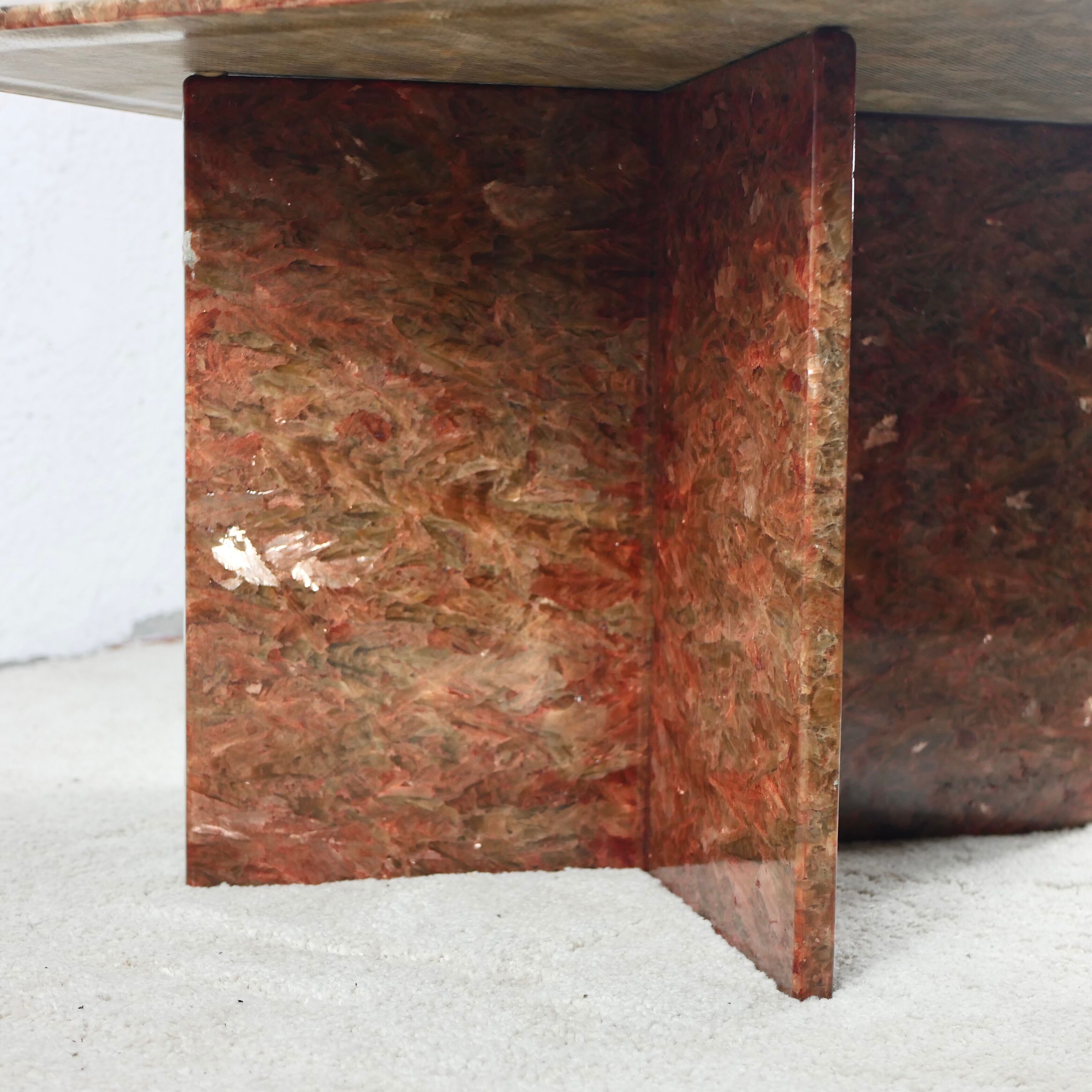 Quartz coffee table 80s