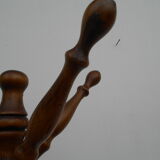Parrot coat rack, solid oak with swivel head