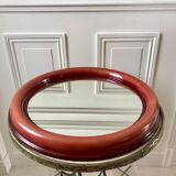 Round plastic mirror 70s