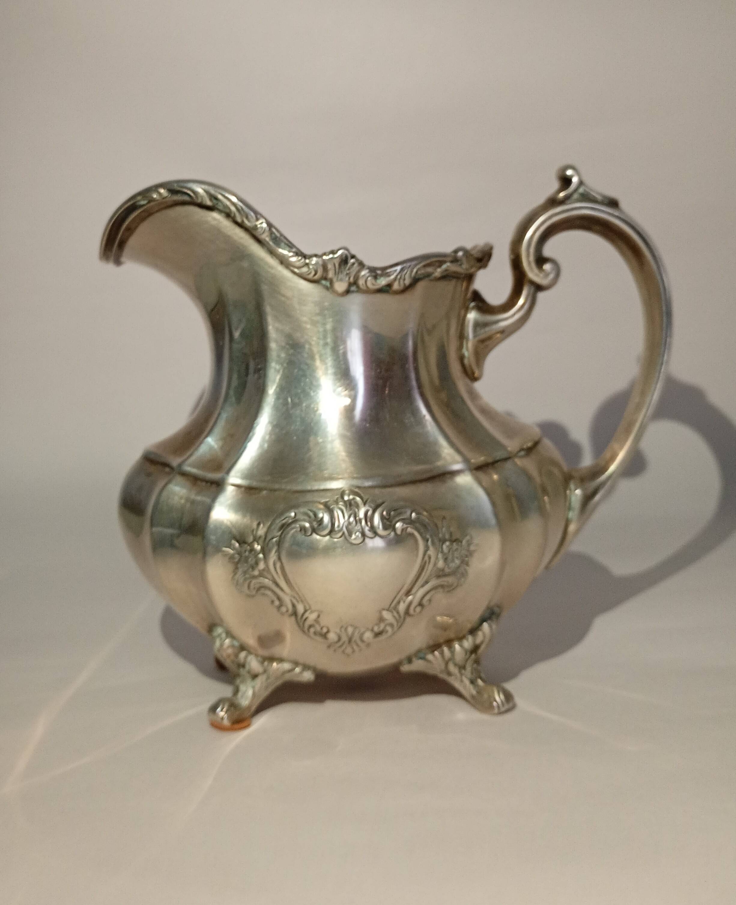 Reed & Barton Solid Sterling Silver Sugar Bowl & Creamer 790 grams