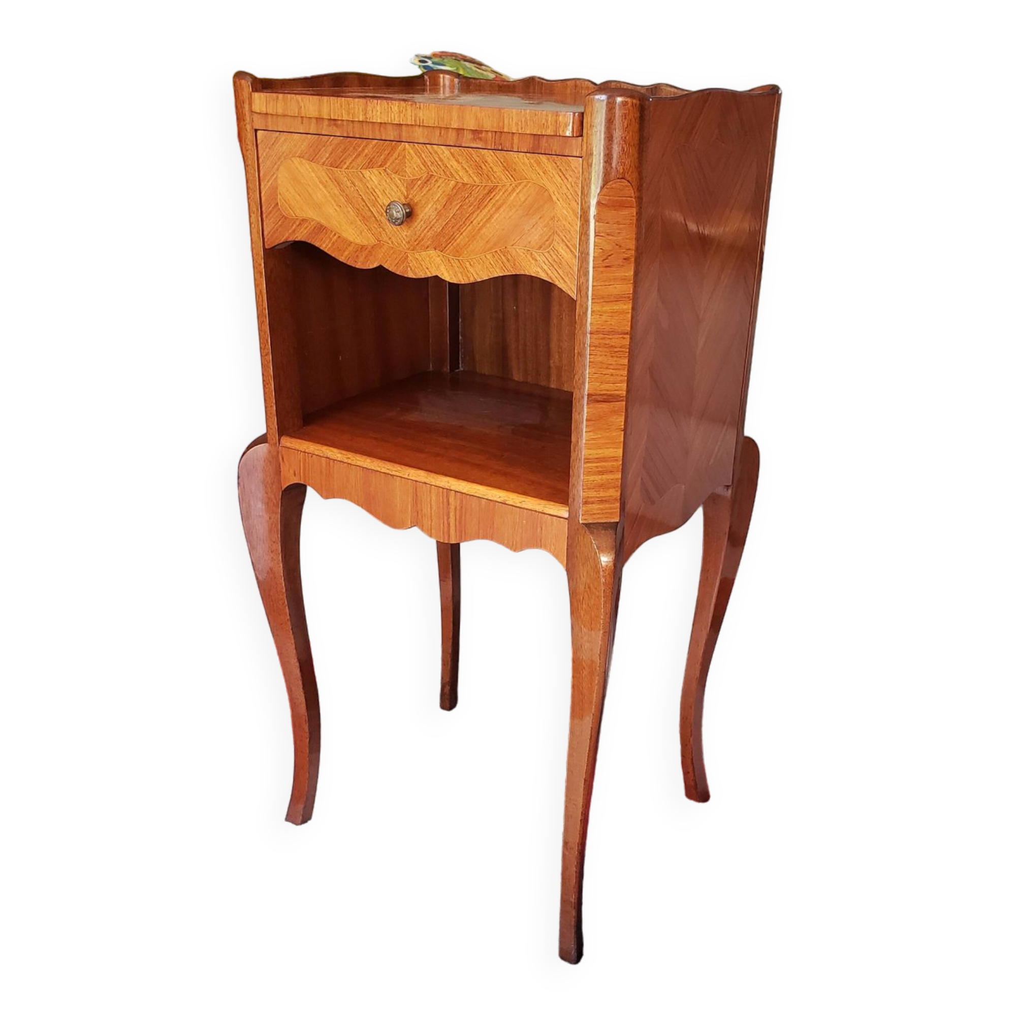 Louis XV style bedside table in rosewood