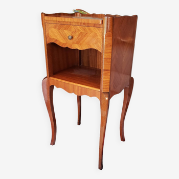 Louis XV style bedside table in rosewood