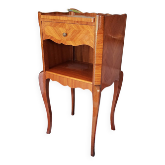 Louis XV style bedside table in rosewood