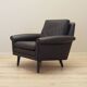 Fauteuil en cuir marron, design danois, années 1960, designer : Aage Christiansen.