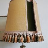 Large opaline and brass table lamp from the 60s