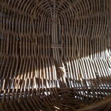 Wicker log basket
