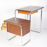 Kovona chrome tubular table or desk, 1950s