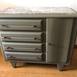 Olive green chest of drawers