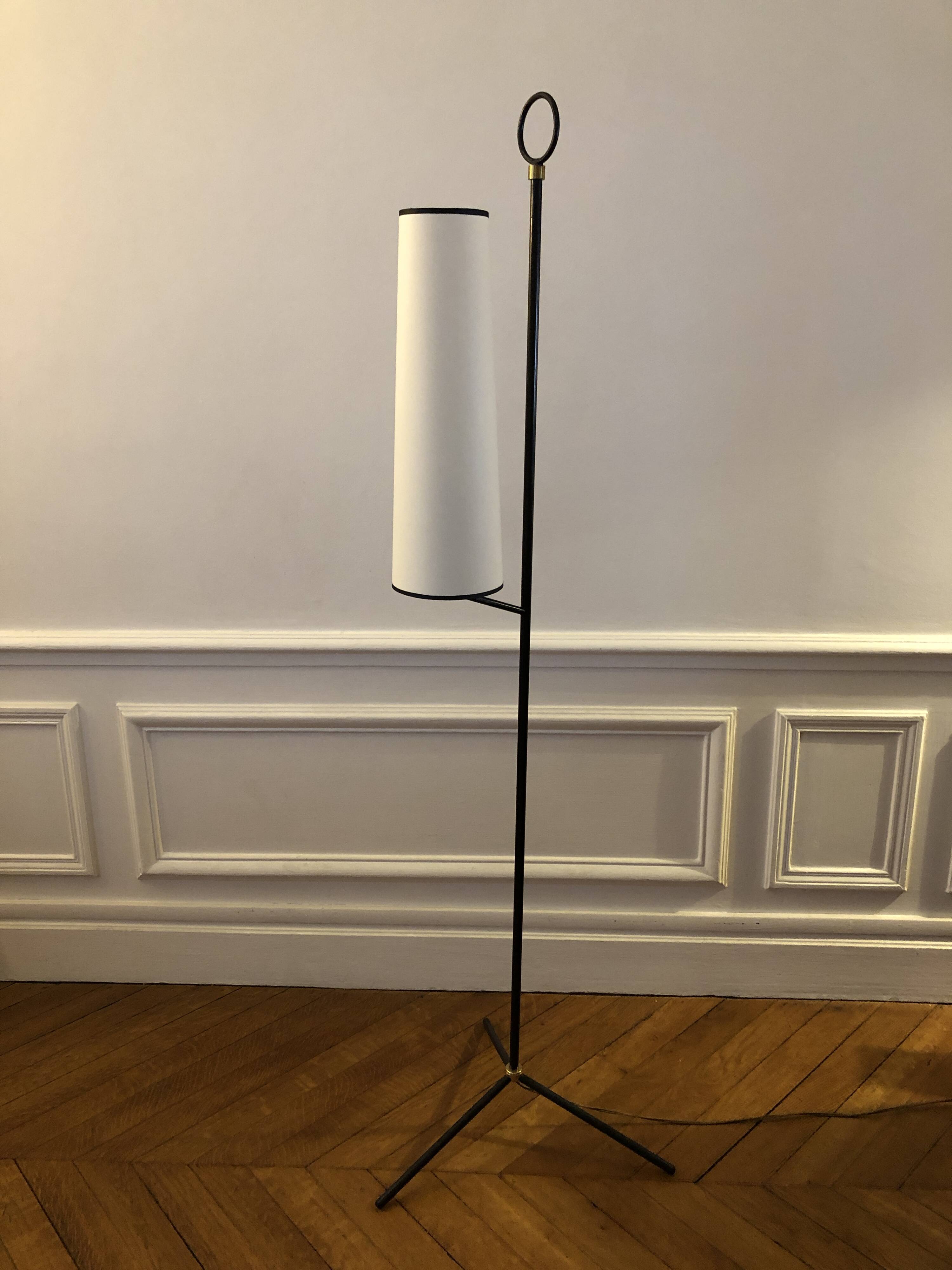 Lampadaire minimaliste tripode 1950