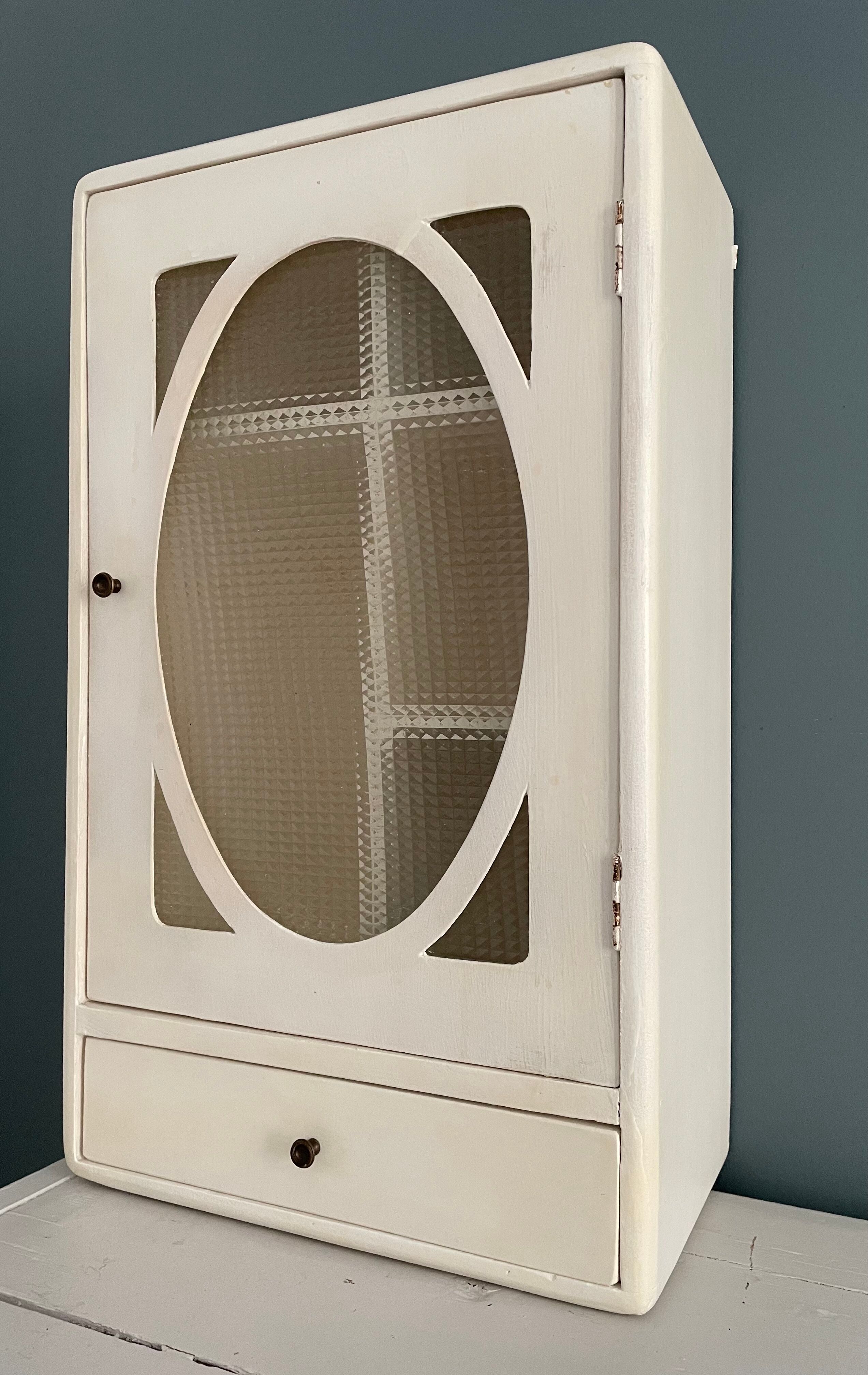 Antique toilet cabinet to hang