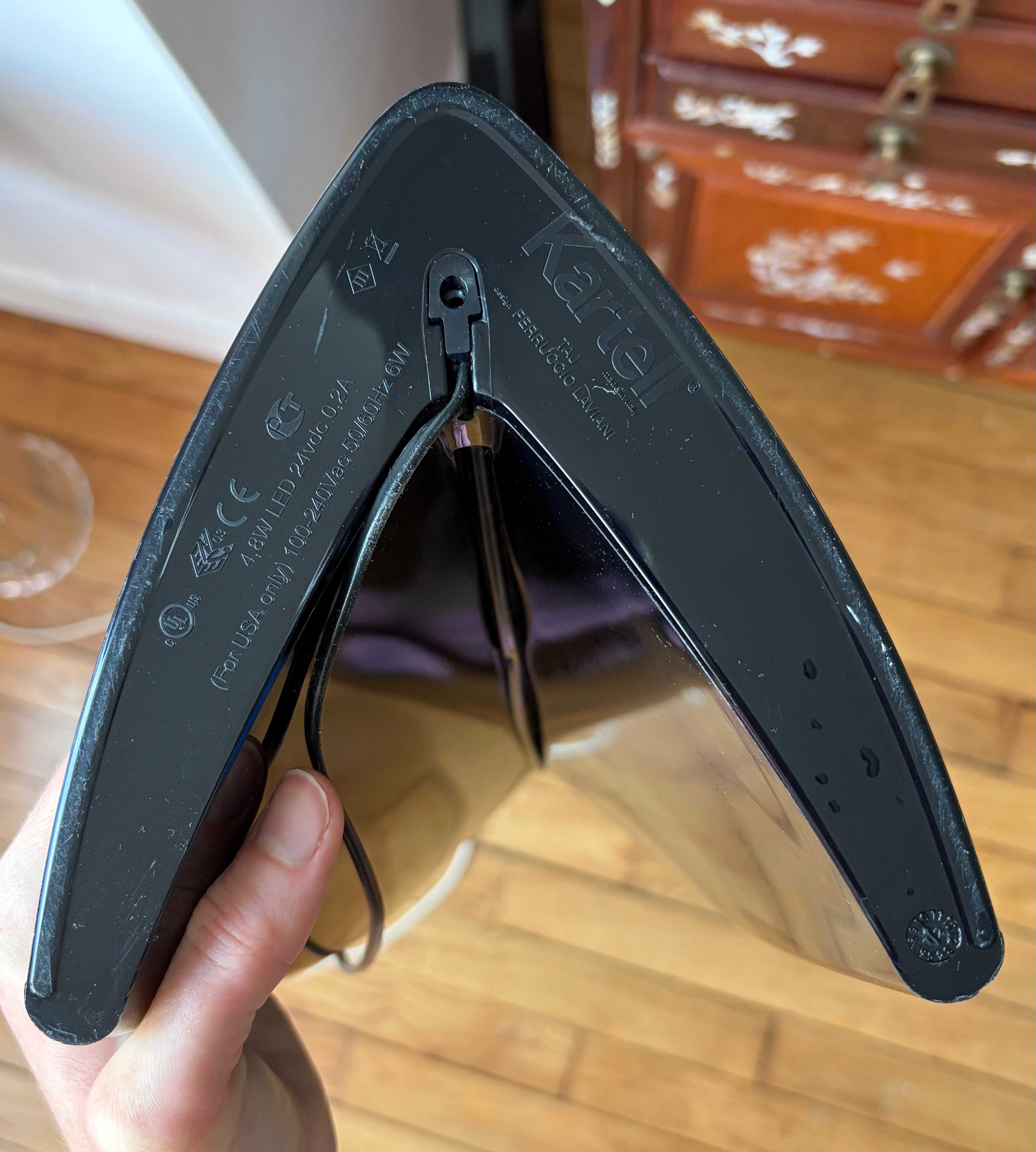 Lampe Taj Kartell, grand modèle noir
