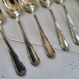 6 small silver-plated Boulenger spoons