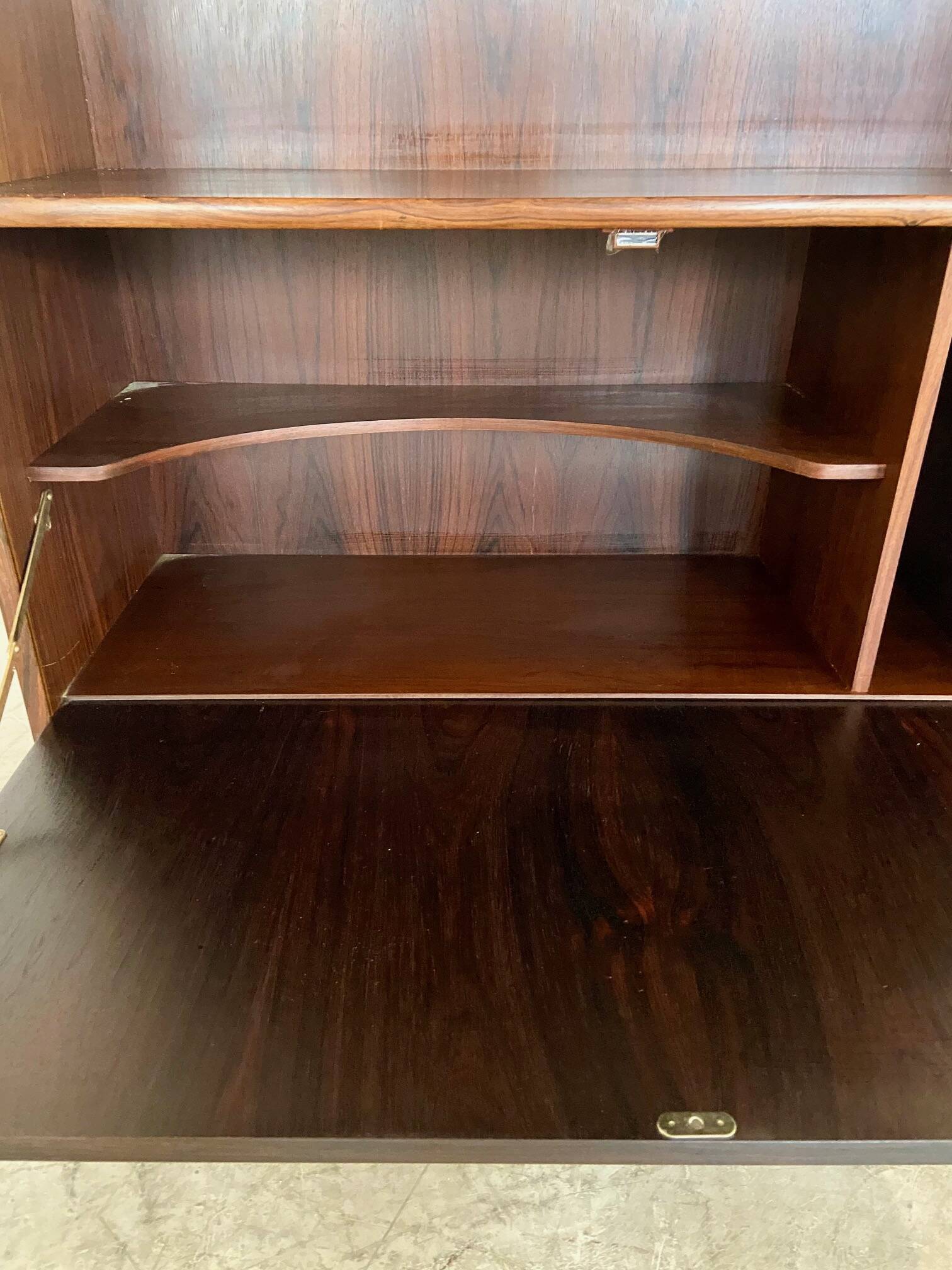 Danish Retro Vintage Bookcase in Rosewood 1960s