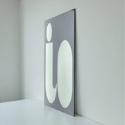 Miroir typographique IO par Giuseppe Raimondi, années 1970
