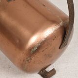 Antique copper bucket or log holder.