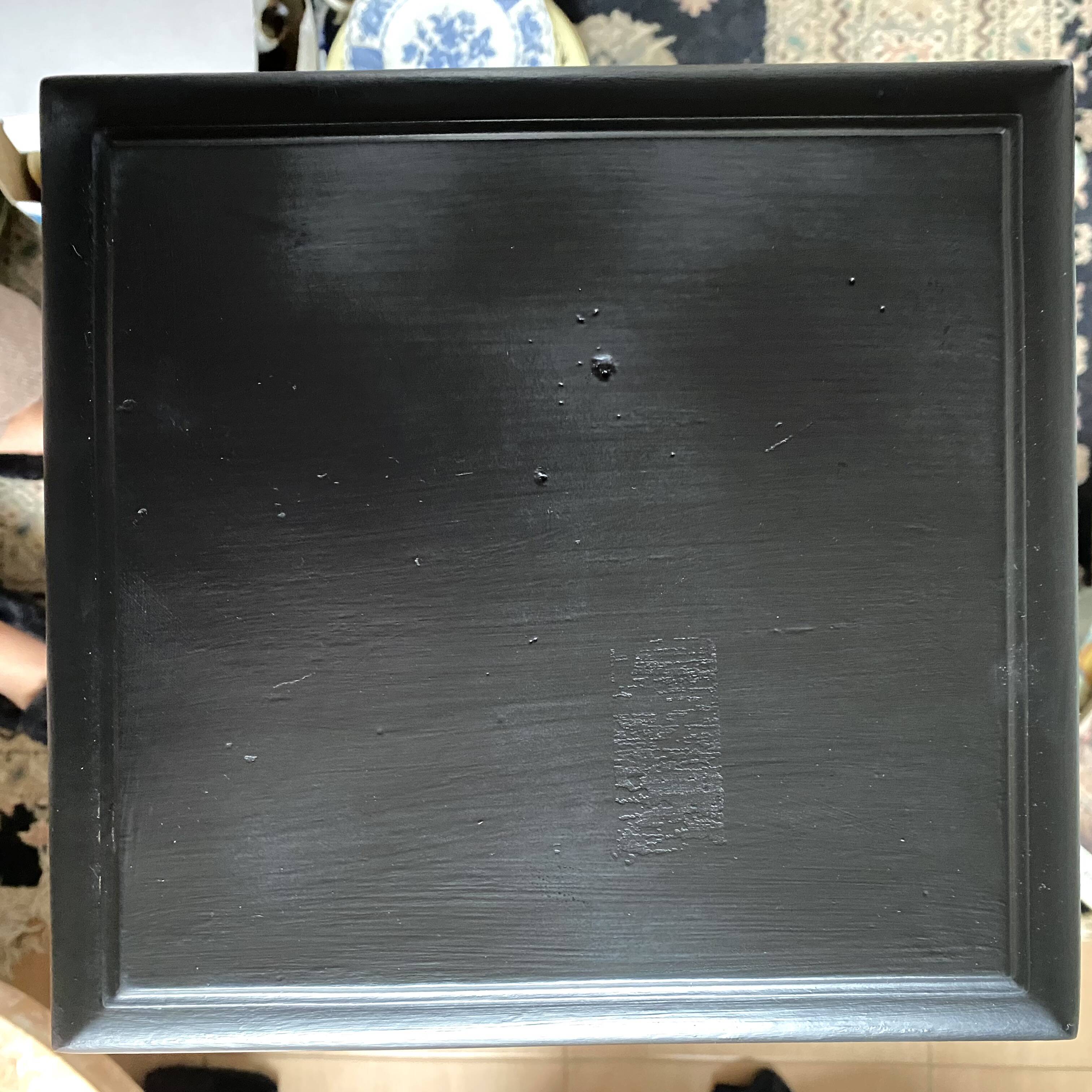 Bolster, old painted plant holder