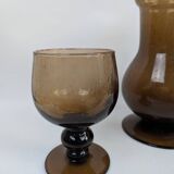 Smoked glass orangeade set