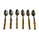 6 cuillères en bambou