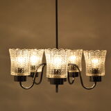 Chrome chandelier Jilove u Decina,1970