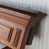 Set of 2 solid oak pediments