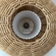 Mid Century sisal lamp, ball lamp, hanging lamp, cottage style Germany