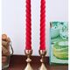 Bougeoirs vintage en laiton massif - lot de 2