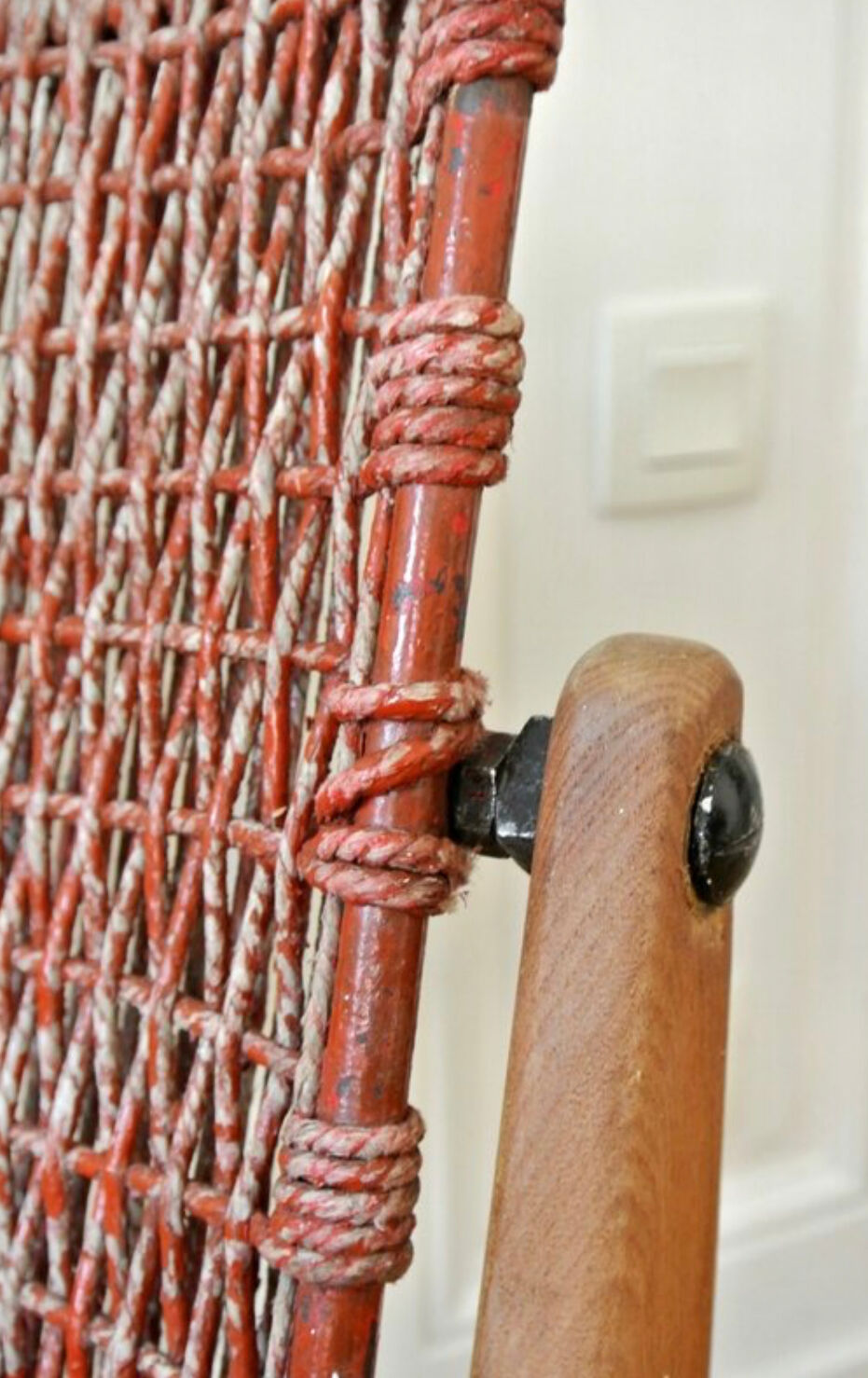 Modernist rope armchair