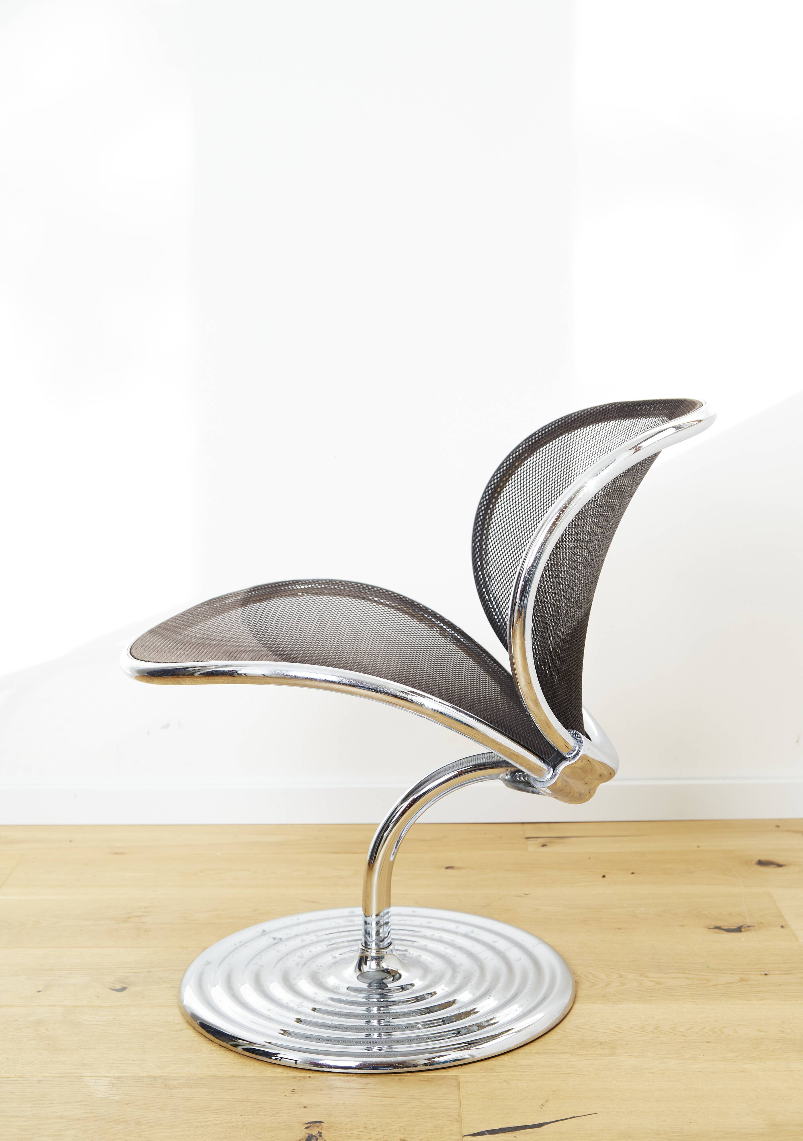 Chaise pivotante Herbert Ohl "O-Line" pour Wilkhan, 1982