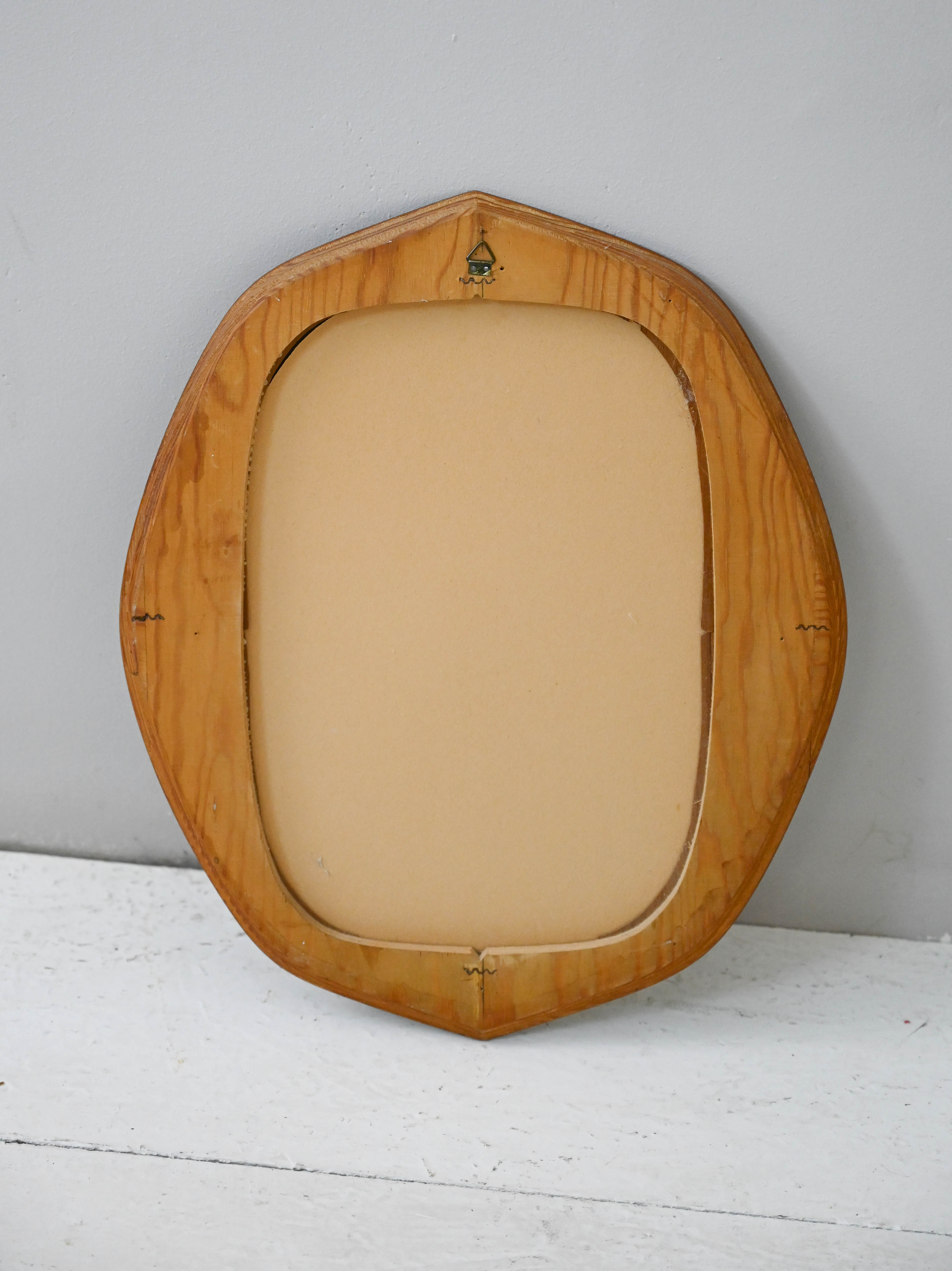1950s Swedish modern antique mirror