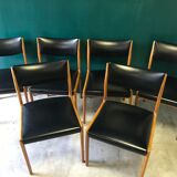 Series of 6 chairs from the 70s