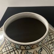 Pot couvert vintage en grès