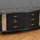 Commode époque Art Déco en bois laqué et mosaique de miroirs