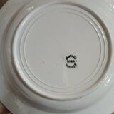 3 antique deep plates from St Amand and Hamage