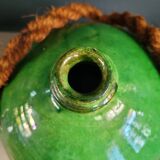 Green glazed terracotta oil jar