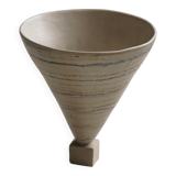 Decorative stoneware vase from mid-20th century, 1960s.