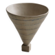 Decorative stoneware vase from mid-20th century, 1960s.