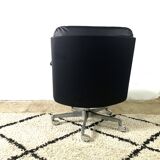 Office Chair In Leatherette On Wheels By Vaghi, Italy, 1960s