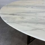 Oval marble table from the 70s
