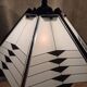 Postmodern black white table lamp art deco style 1980s