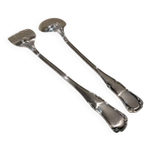 Silver-plated metal stew fork and spoon by silversmith Ercuis Valencay