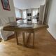 Dining table in brass and smoked glass, Italchrome
