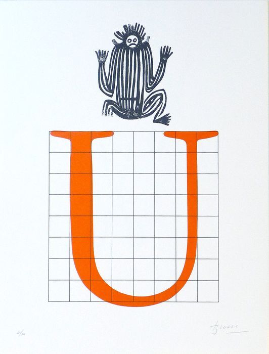 Joan BROSSA, Poema visual 17, 1989. Original lithograph signed